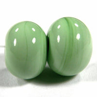 Handmade Lampwork Glass Beads, Grasshopper Green Shiny Glossy 213g
